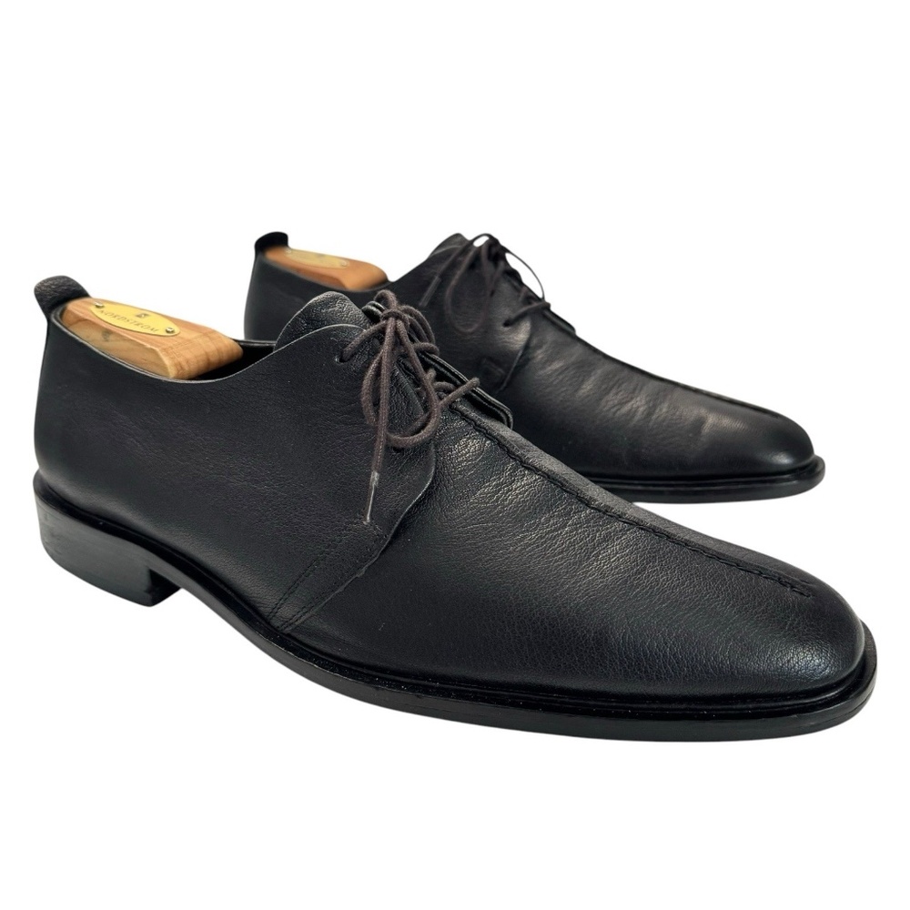 Cole Haan Beckette Men’s 11 M Dress Shoes Black Leather Split Toe Lace Up C06399